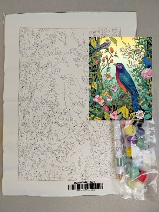 Malowanie po numerach 20x30 ptak