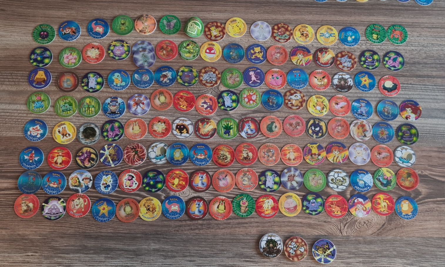 Pokemon tazo + 3 zapery