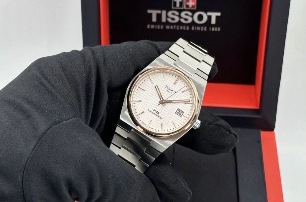 Чоловічий годинник Tissot PRX Powermatic GOLD мужские часы тиссот