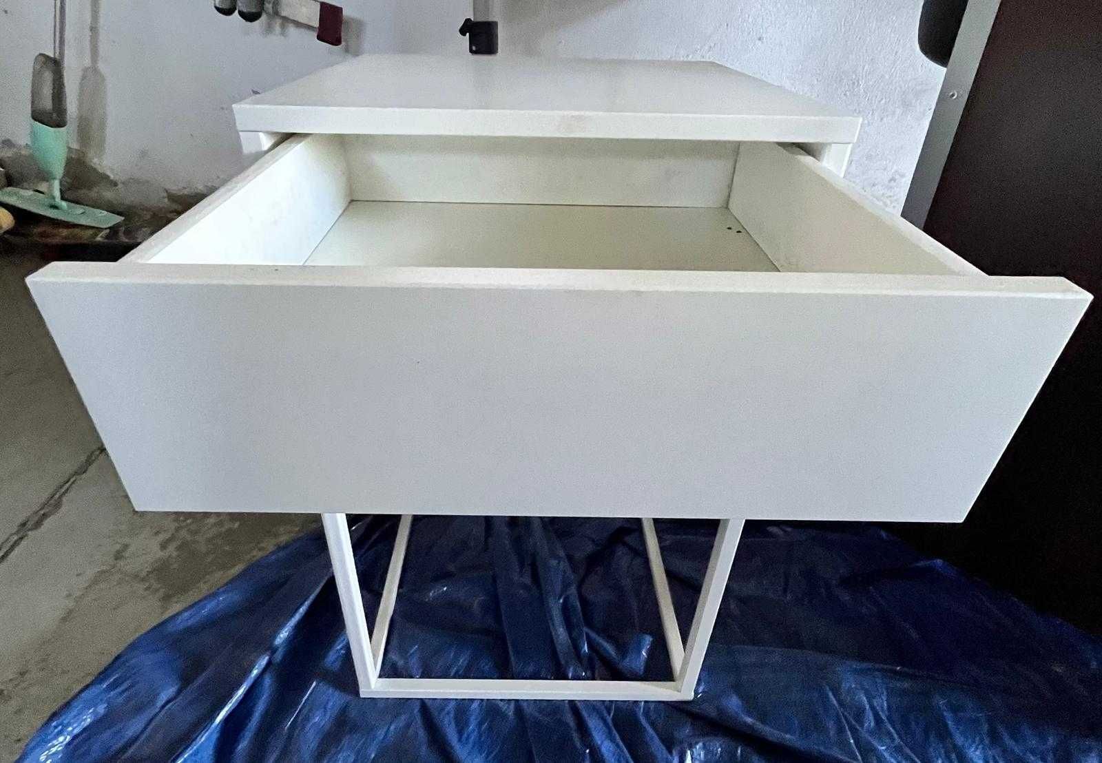 Szafka nocna biała IKEA/VIKHAMMER