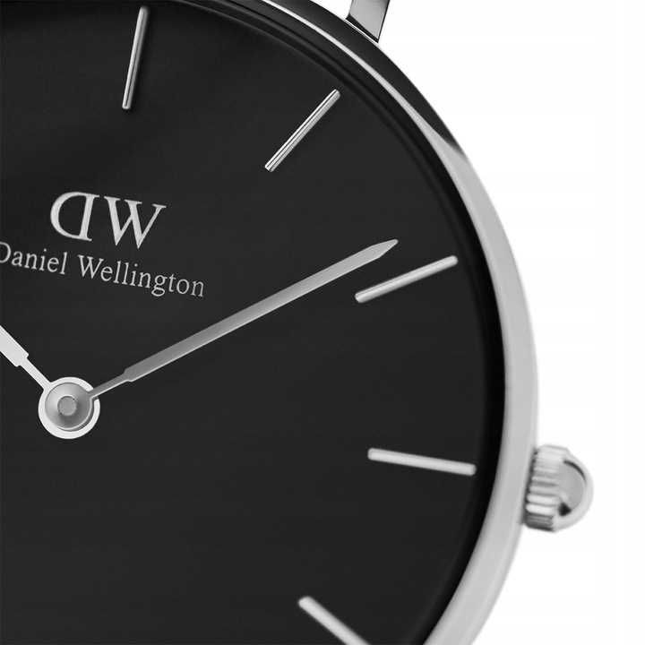 Daniel Wellington zegarek Petite St Mawes 32mm Srebro/Czarny