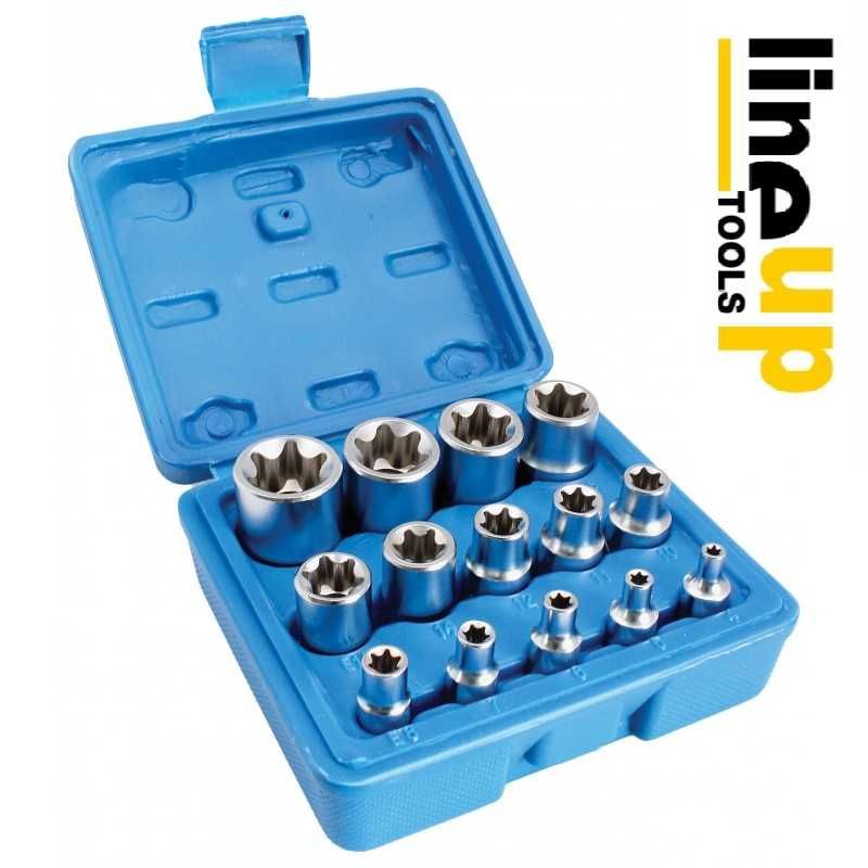 Jogo de Chaves de Caixa Torx - 1/4''+3/8''+1/2'' 14 Pcs  (Com Iva)