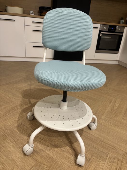 VIMUND Dziecięce krzesło biurowe, turkusowy