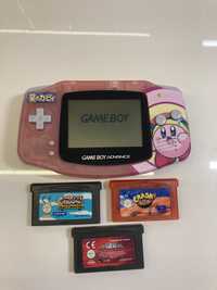 Game Boy Advance + 3 gry