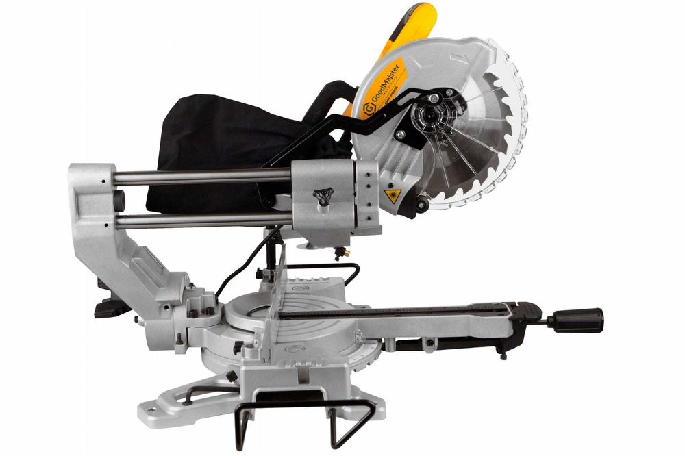 Piła ukośnica z posuwem laserem pilarka ukosowa 216mm 1500W GMM-MS216