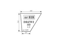 szyba drzwi dół fendt favorit 818