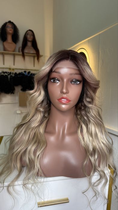 Peruca de cabelo humano