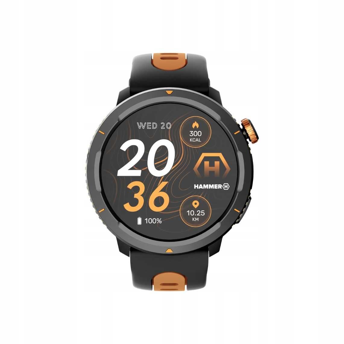 ZEGAREK HAMMER  Smartwatch MĘSKI Wodoodporny SPORT Amoled  GPS PL