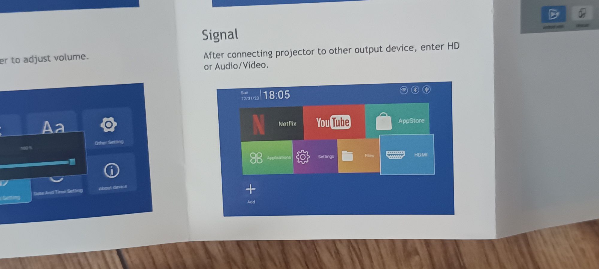 projektor HY300 PRO bluetooth wi fi 6  Hi-Fi