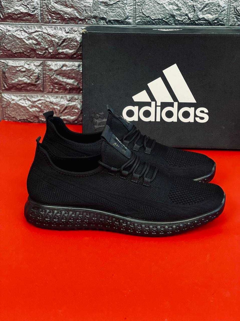 Кросівки Adidas чоловічі Чорні повсякденні New collection! Адидас Топ!
