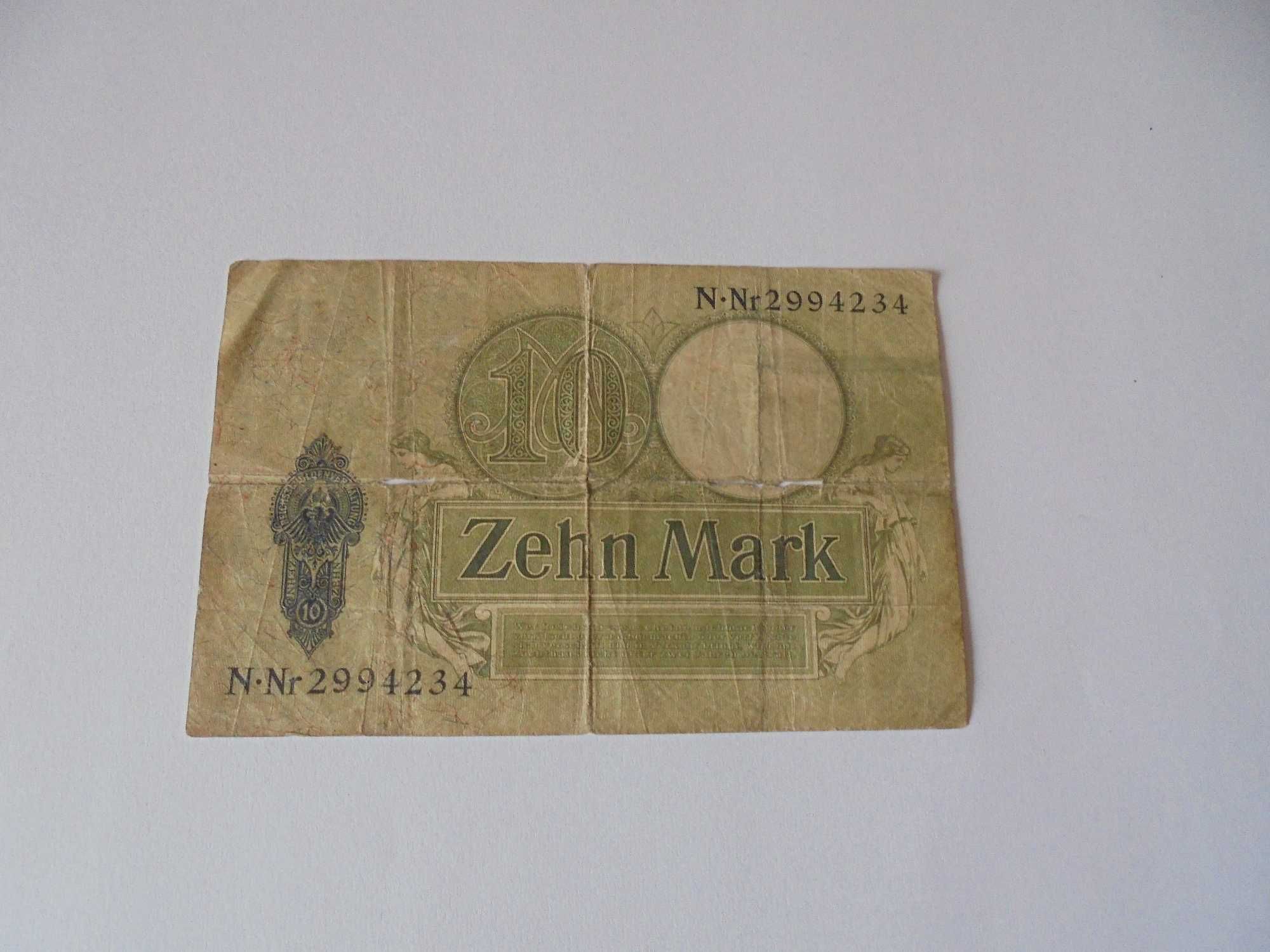 banknot Niemcy 10 marek 1906 b 357