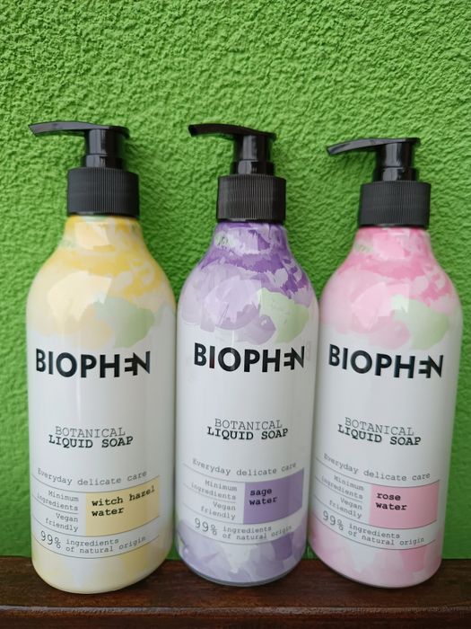 3 opakowania mydła w płynie Biophen z dozownikiem 400 ml Okazja