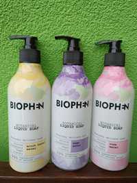 3 opakowania mydła w płynie Biophen z dozownikiem 400 ml Okazja