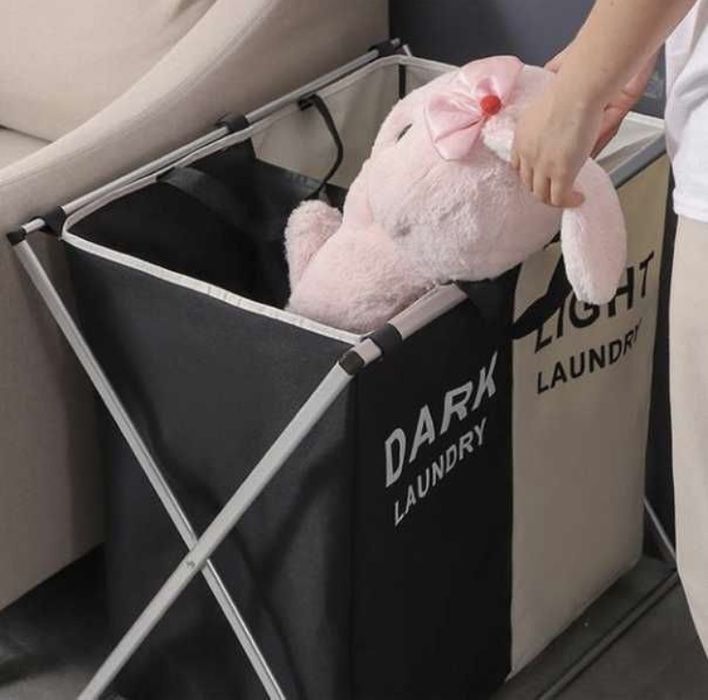 Корзина для сортировки белья 2 отдела