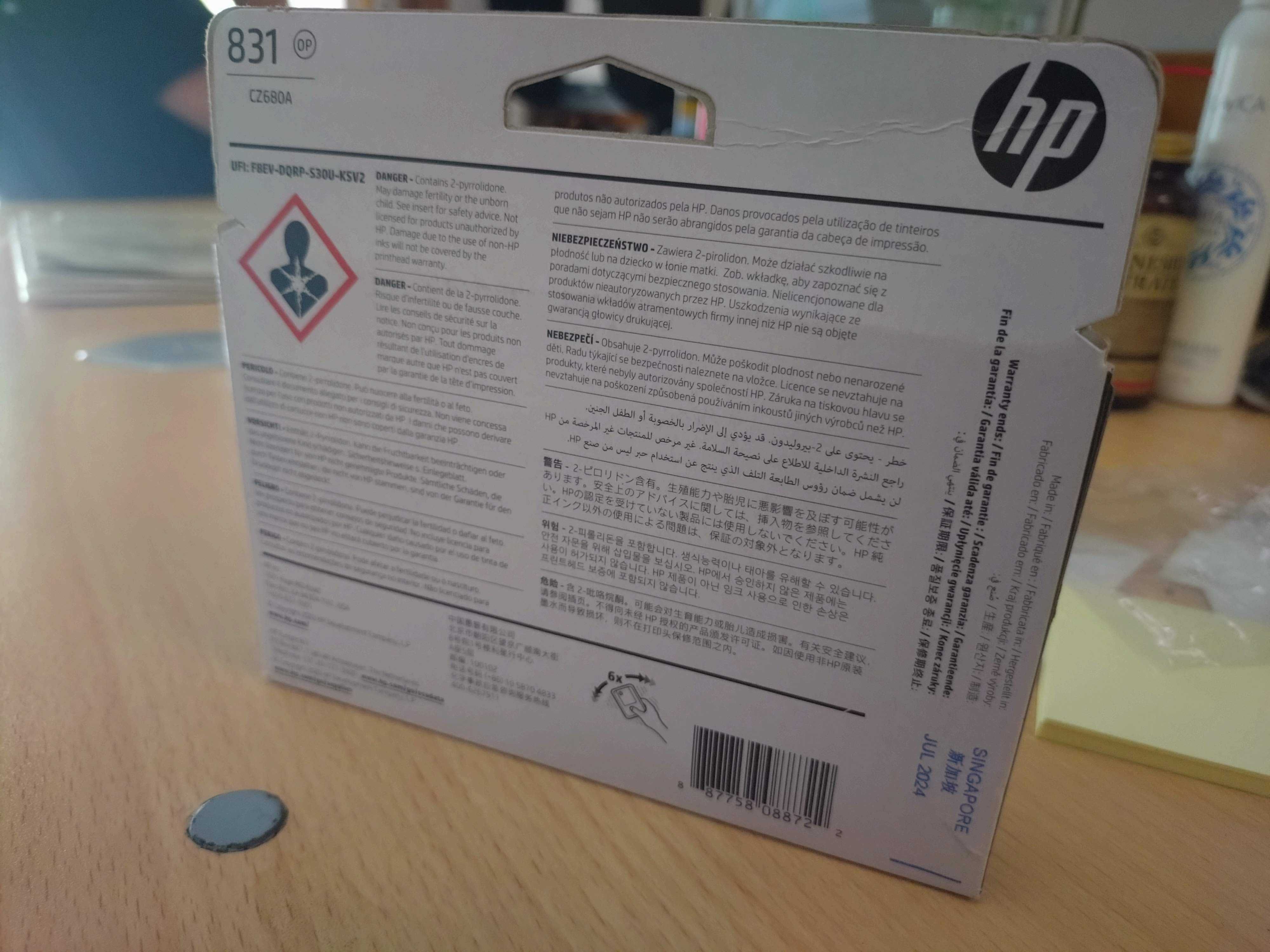 HP 831 głowica drukująca Latex CZ680A Optimizer OP Kraków Lipiec 2024