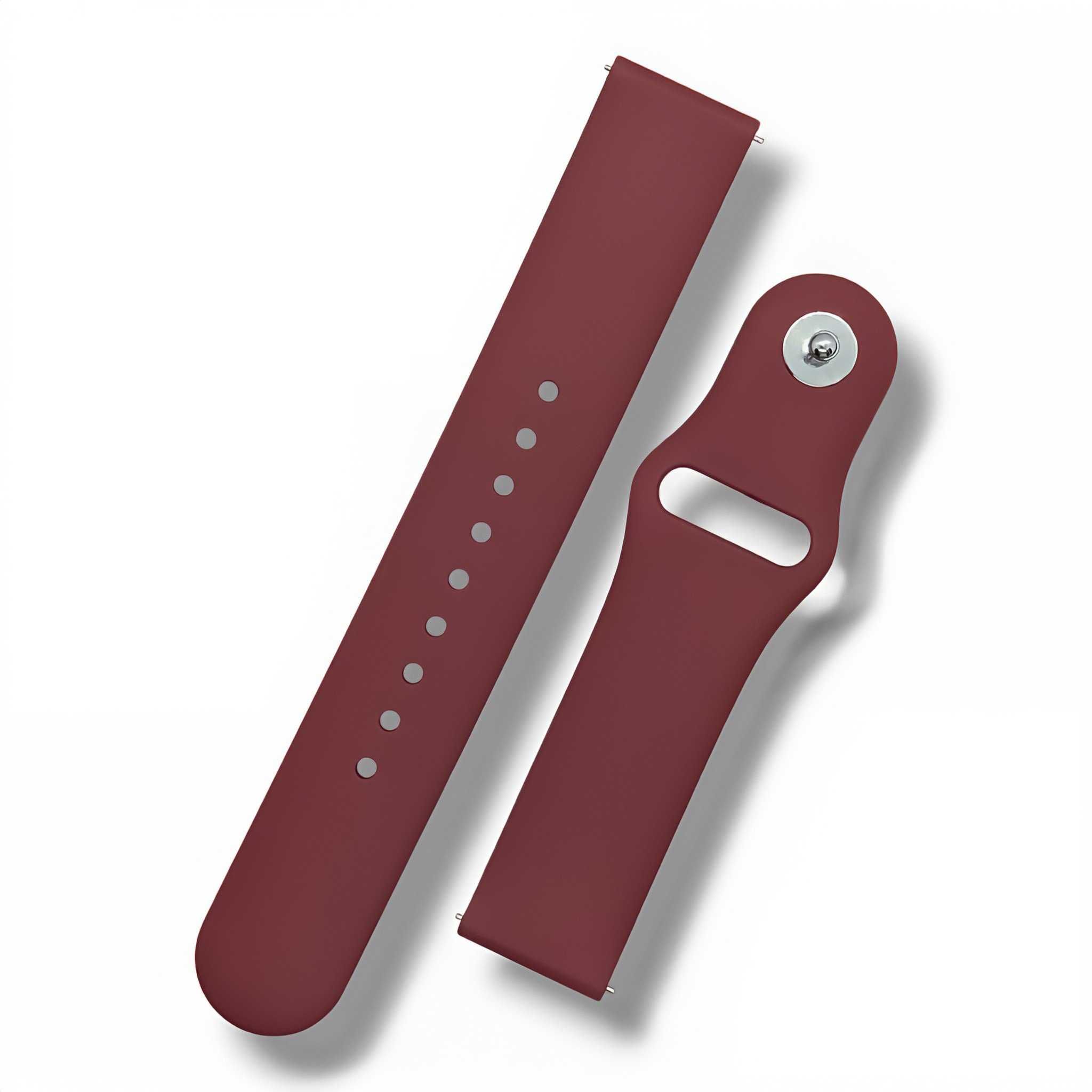 Pasek do smartwatcha MINELLI 20 mm (VINO ROSSO)