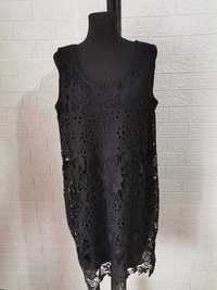 sukienka śliczna czarna rozmiar 46 cena 38 zł