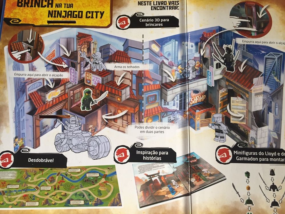 Livro Lego Ninjago de capa dura