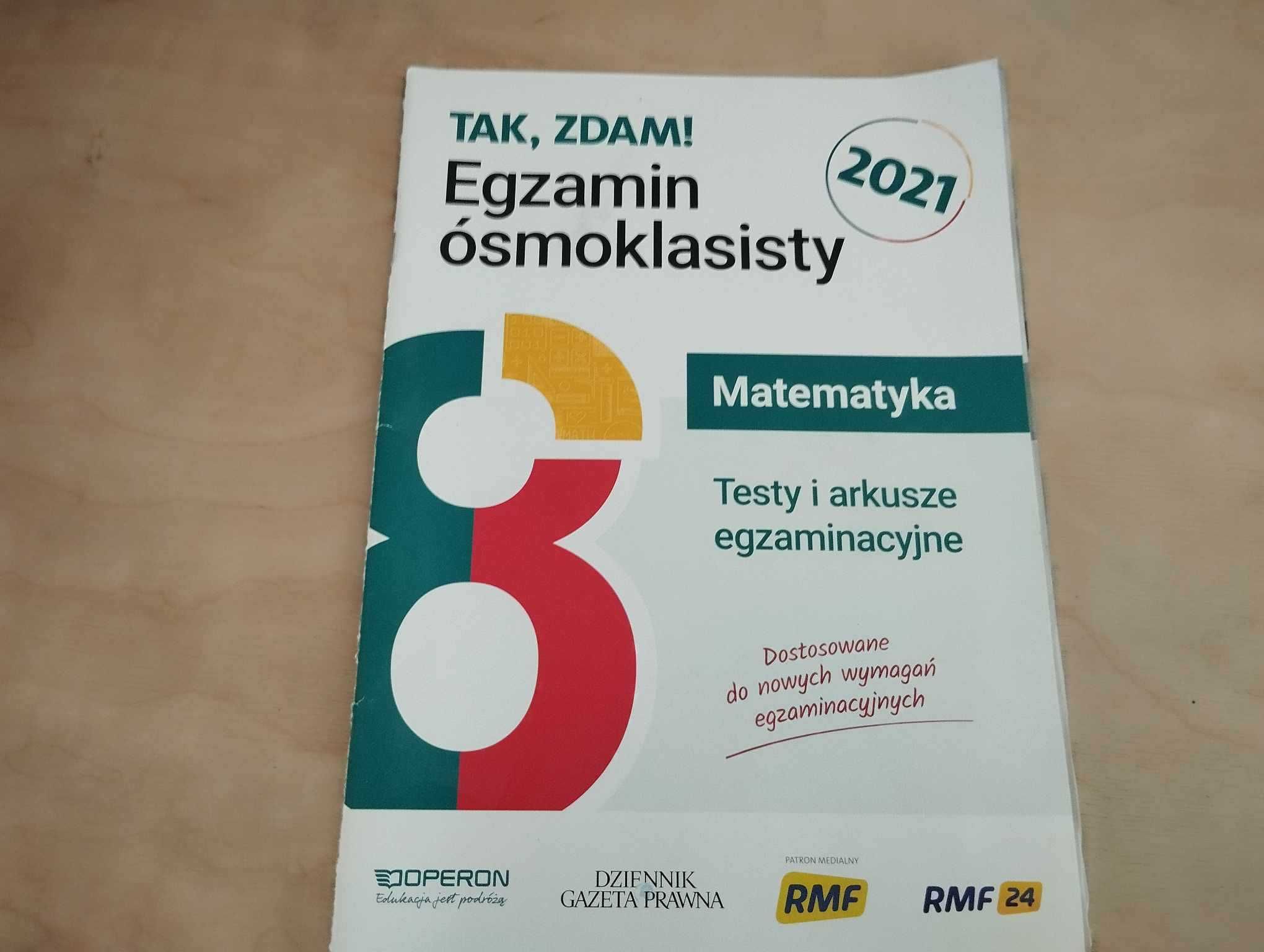 ZESTAW arkuszy przygotowujących do egzaminu ósmoklasisty