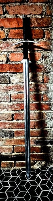 Miecz dwuręczny ręcznie kuty rycerstwo militaria prezent na święta