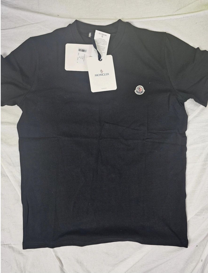 Koszulka Moncler T-shirt męski L czarna