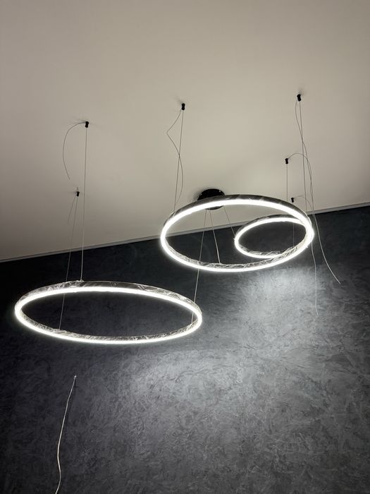 Сучасний круглий світлодіодний світильник, люстра 80, 60 та 40 см