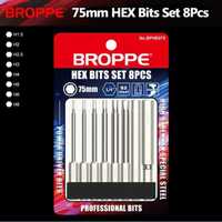 Набір біт HEX 8 шт 75 мм S2 набор бит бита ph pz hex torx sl біта