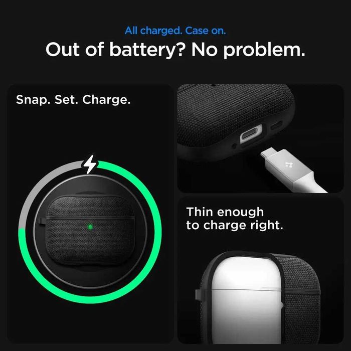 Чехол Spigen Urban Fit для Apple AirPods Pro 3 Black