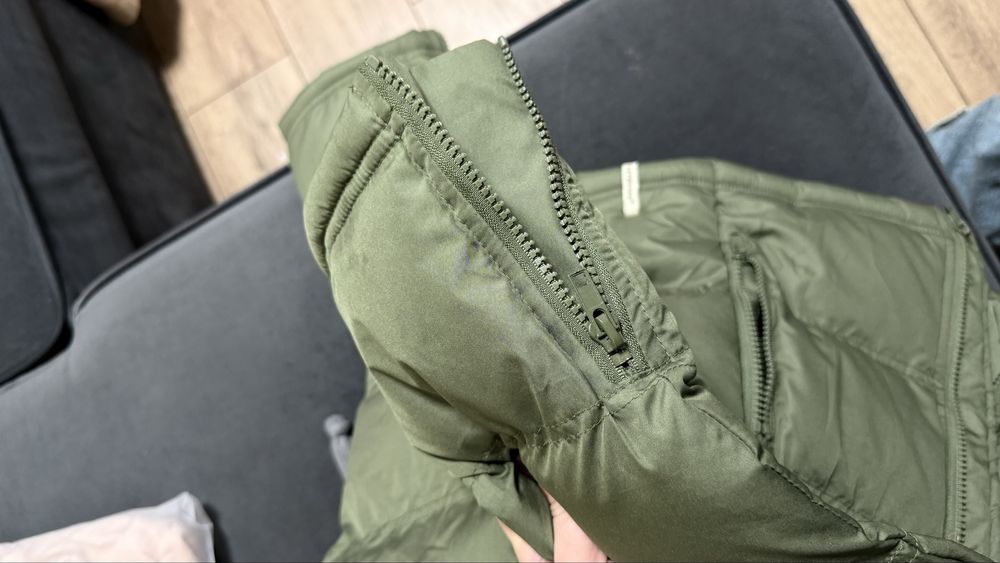 оверсайз ветровка zara оливковая