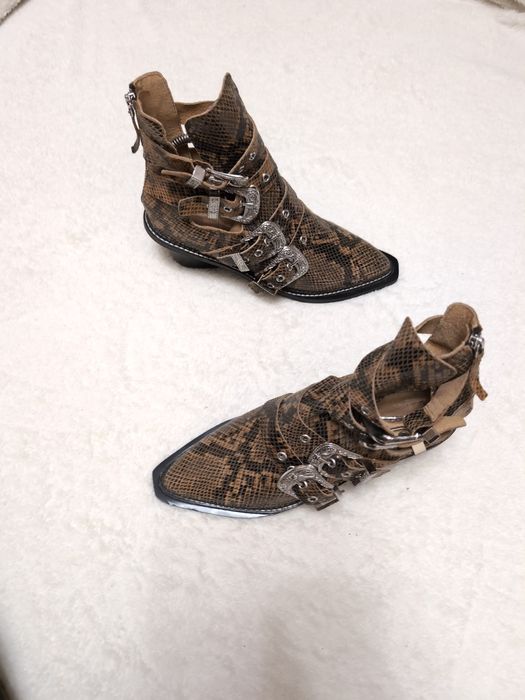 Черевики козаки TOPSHOP 39 40р. 26 см нові шкіряні демісезон