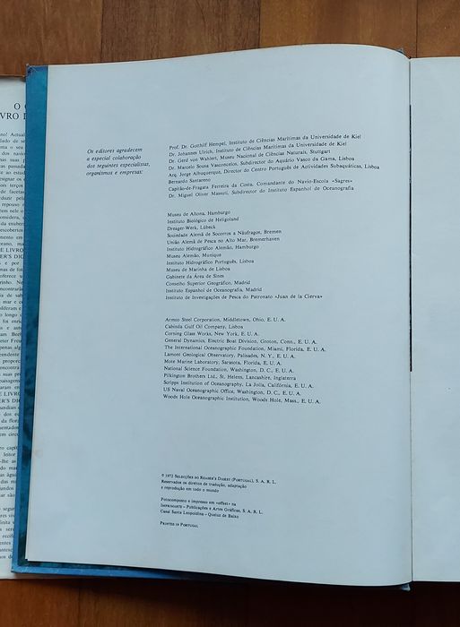 O Grande Livro dos Oceanos 1972