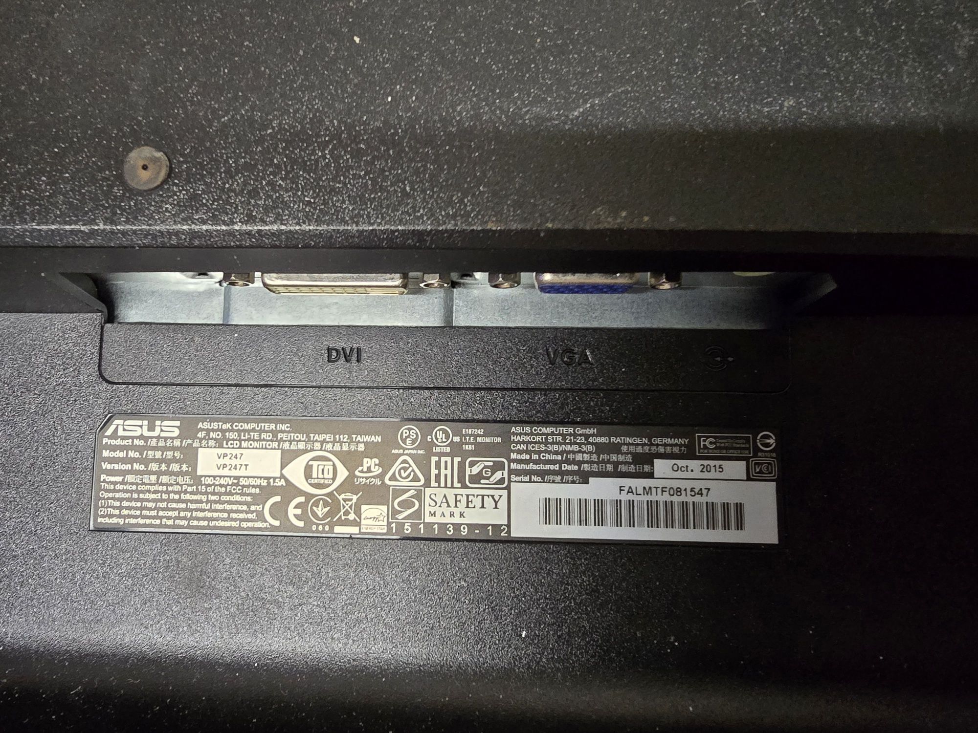 Monitor Asus 17"