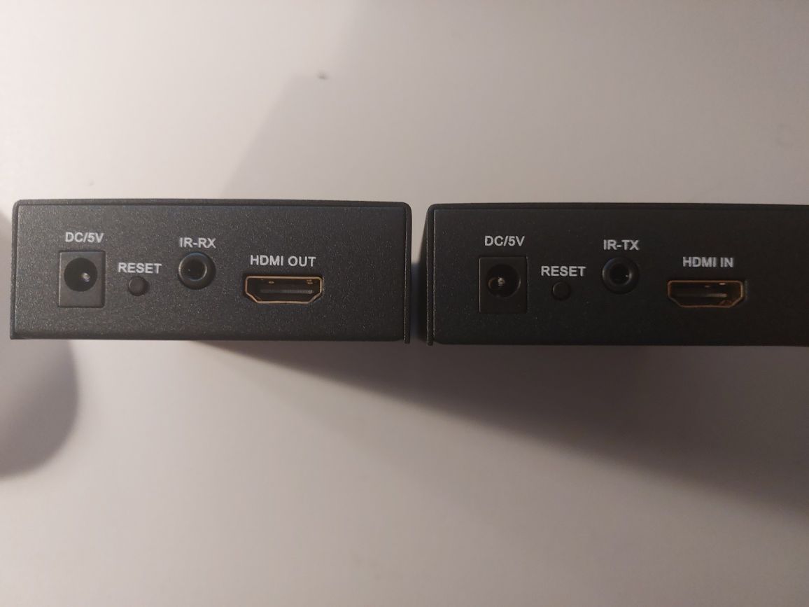 Konwerter HDMI HDMI - transmiter, receiver z zasilaczami