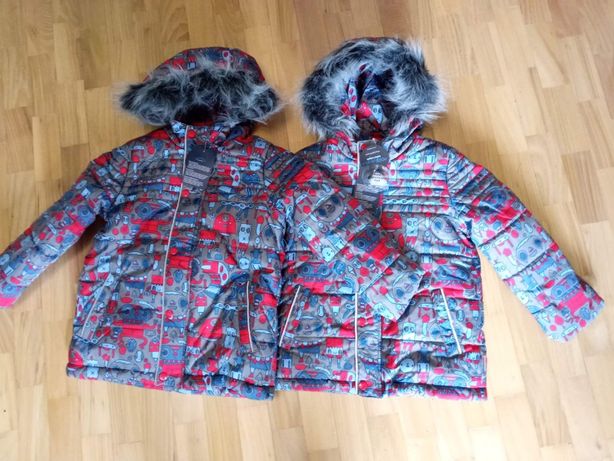 Куртка COCCODRILLO зимняя пуховик для мальчика близнецов как Next