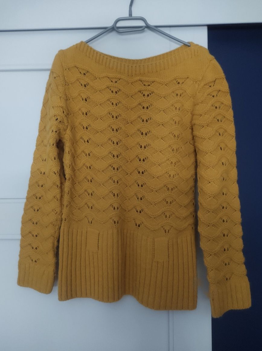 Sweter ażurowy L