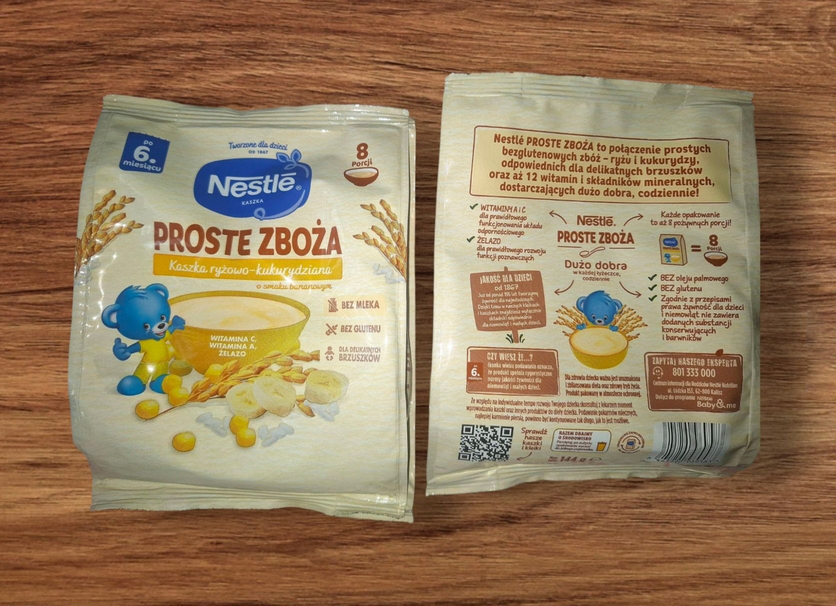 Kaszka Nestle ryzowo-kukurydziana banan 10 sztuk