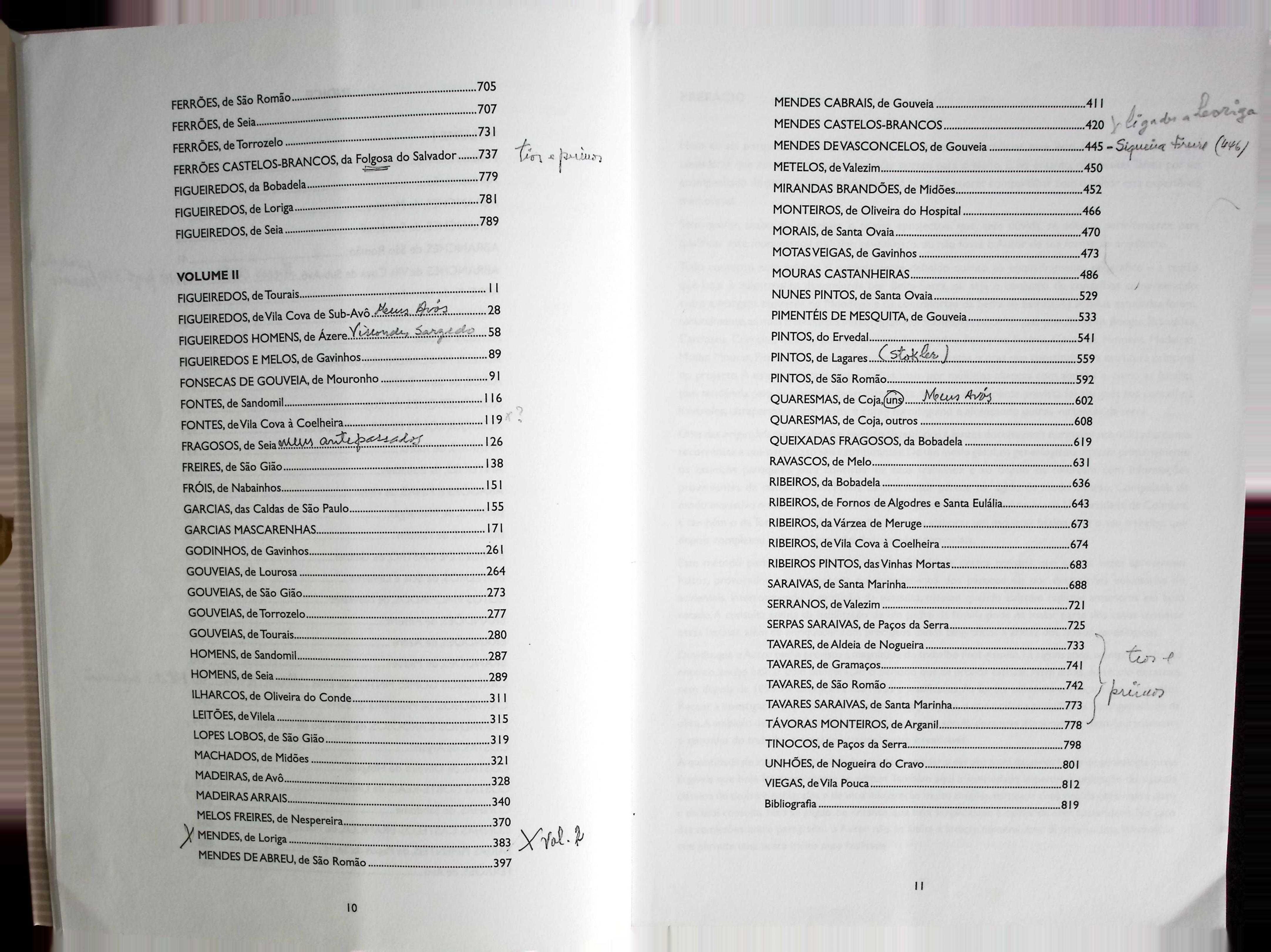 Genealogia: Raízes da Beira, vol. I e II