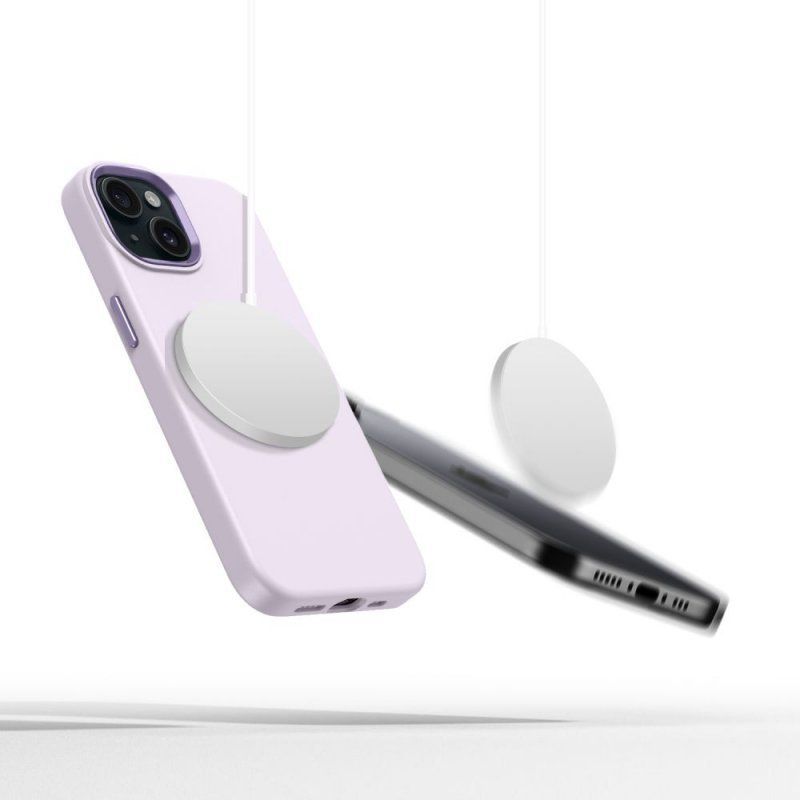Tech-Protect Silicone Pure Magsafe Iphone 15 Mauve