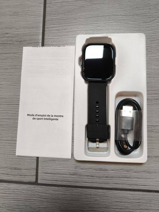 Smartwatch zegarek fitness z 112 trybami sportowymi czarny