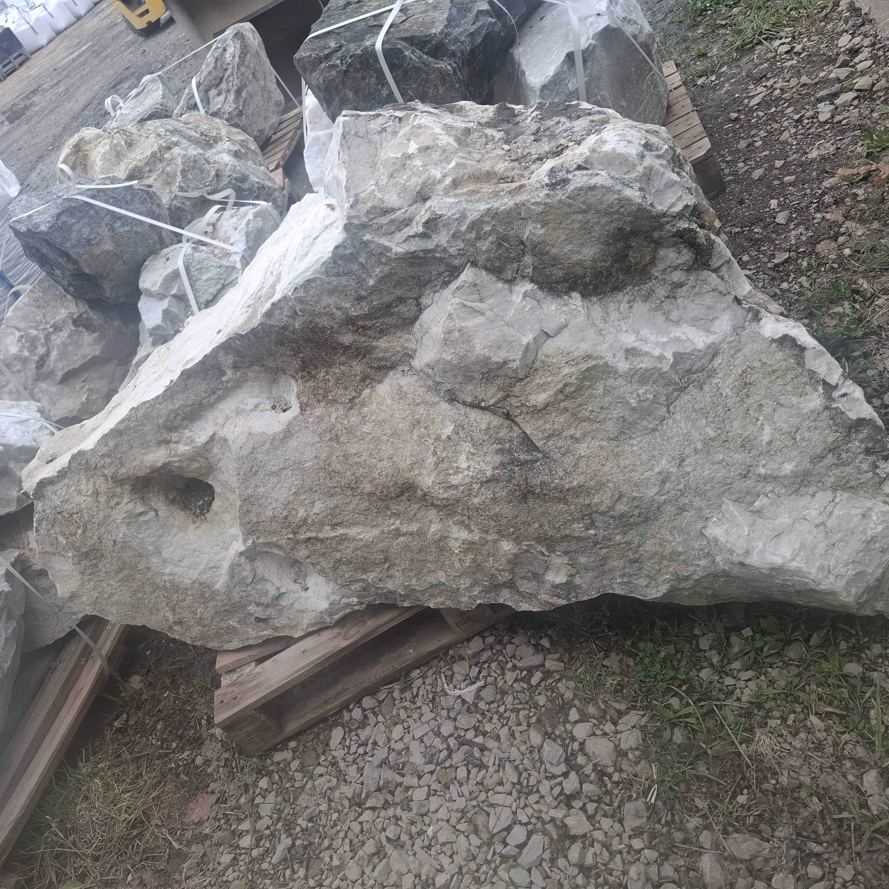 Bryły dolomitowe, duże głazy, kamienie białe na skalniak, do ogrodu
