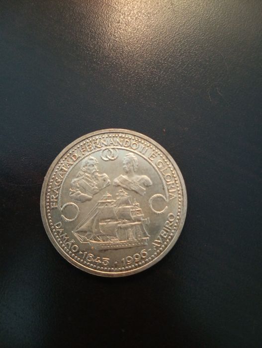 1000 escudos - D Fernando II - Glória	- Portugal - 1996 - KM:696 Prata