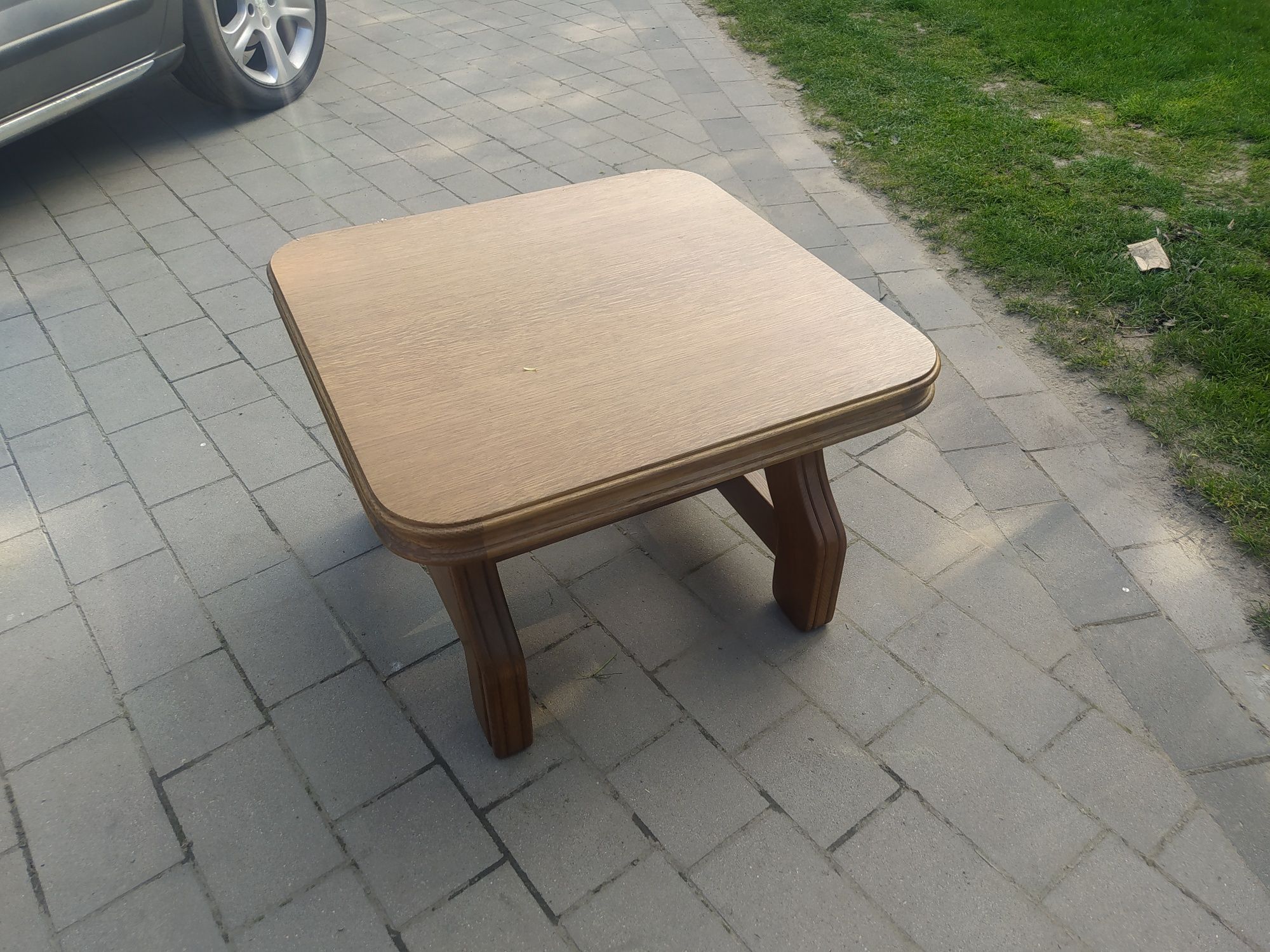 Stolik Ława stół  75 x 75 cm drewniana masywna