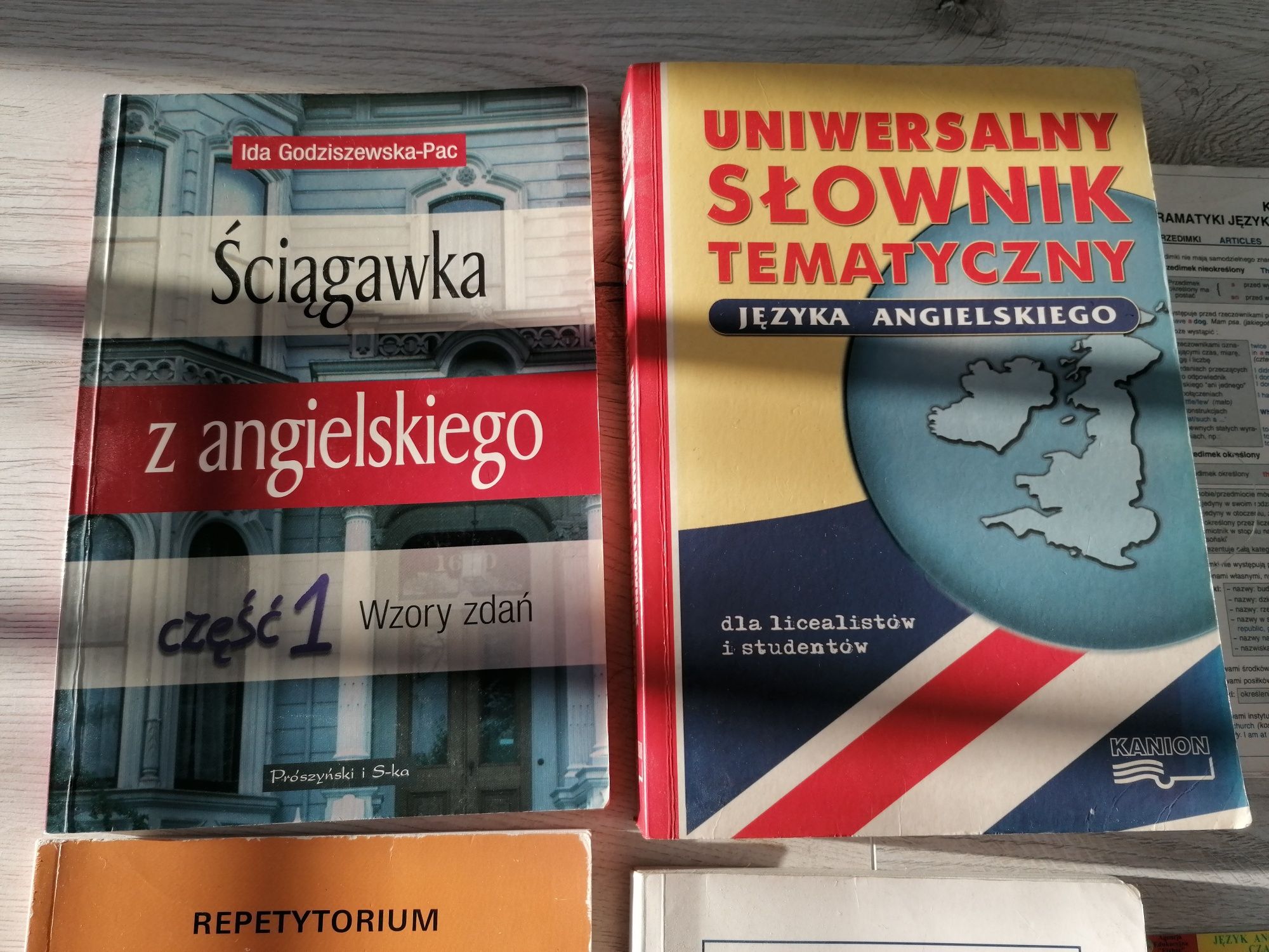 Uniwersalny słownik tematyczny języka angielskiego i inne pomoce nauko