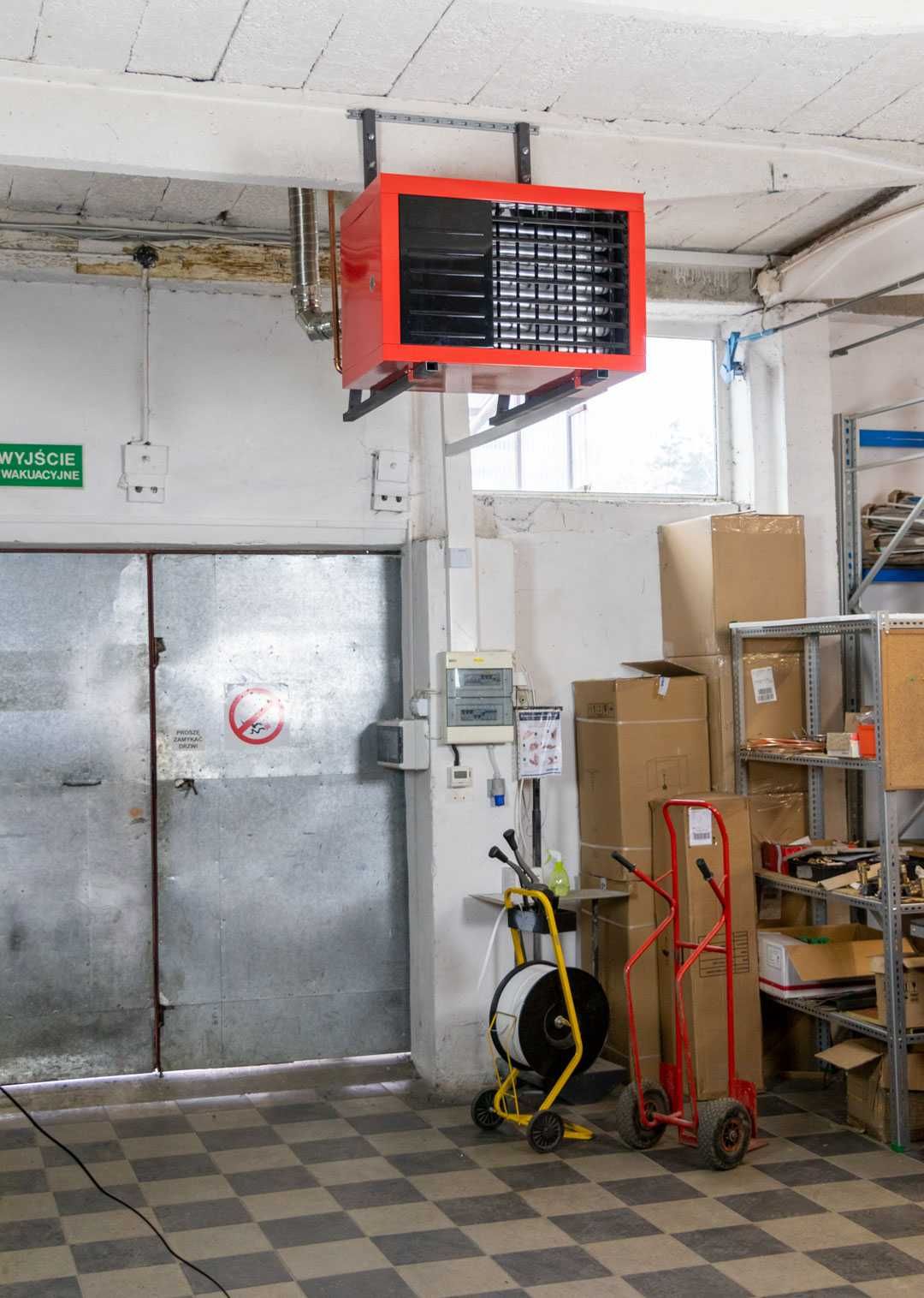 Nagrzewnica gazowa 32 kw, ogrzewanie hali magazynowej, przemysłowej