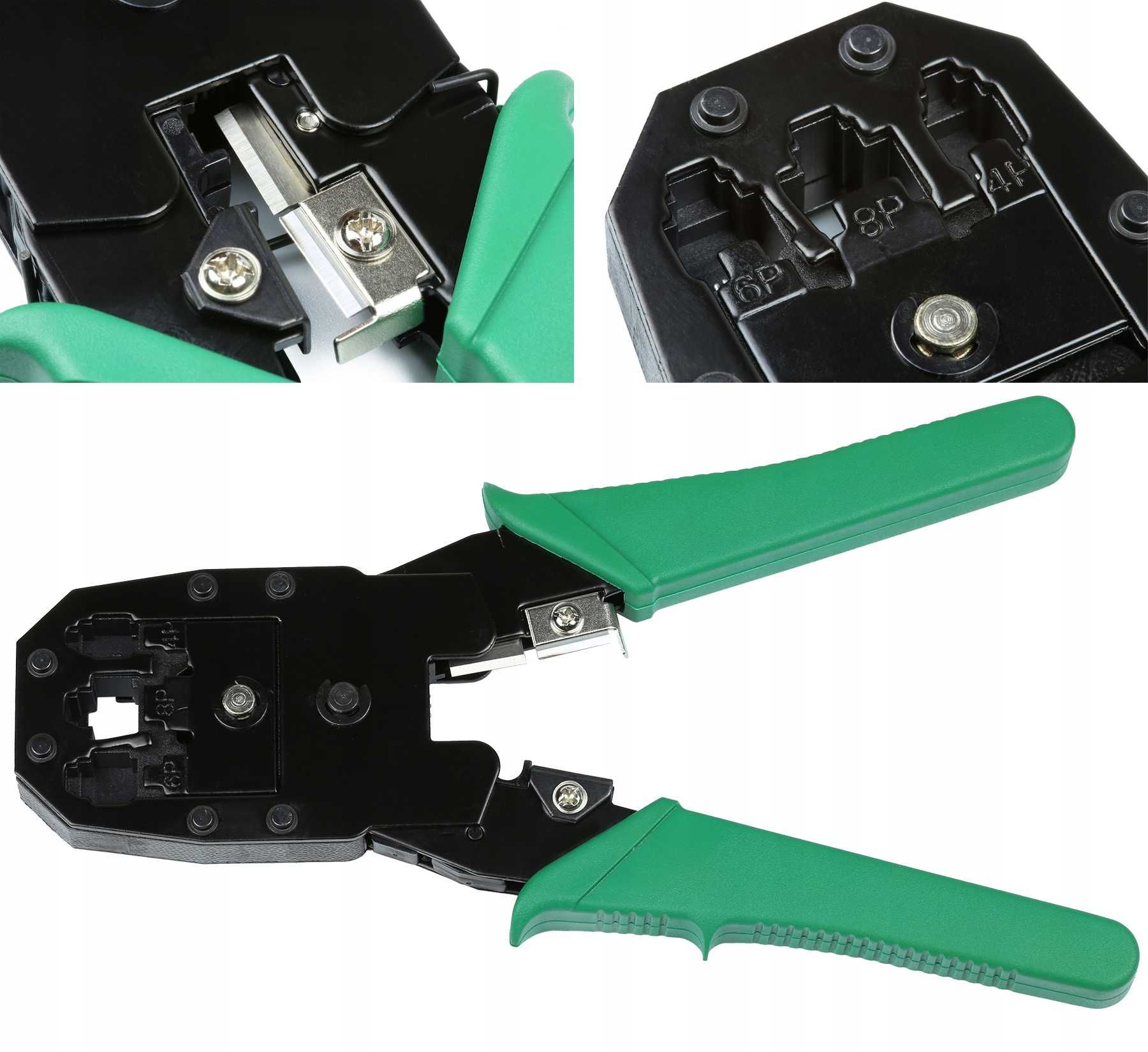 Zaciskarka Wciskacz Tester Sieciowy LSA Rj45 Etui