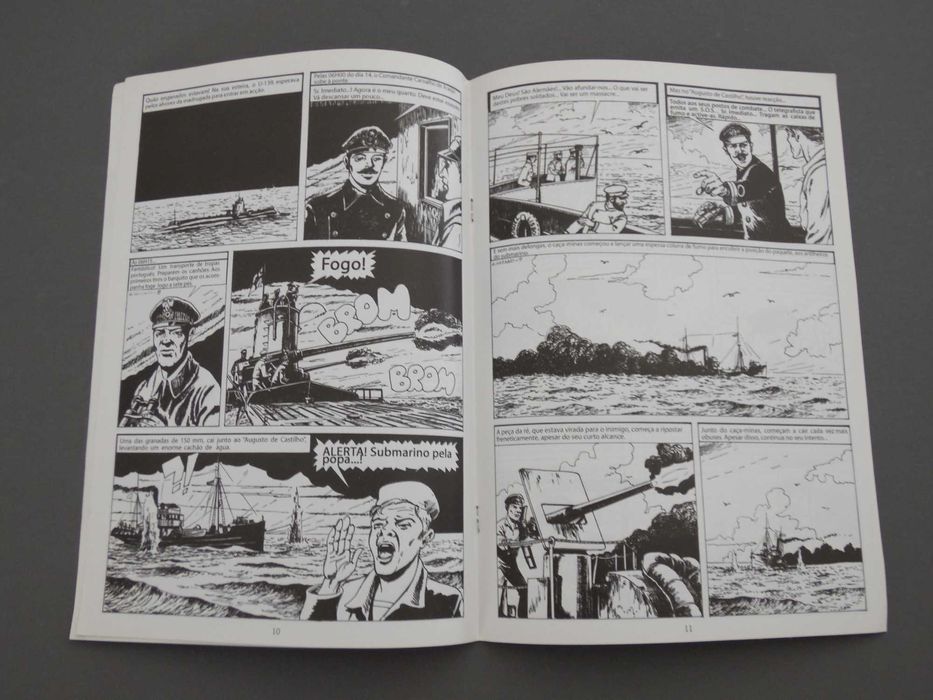 Livro BD Combates Navais - Augusto de Castilho - O Sacrificio