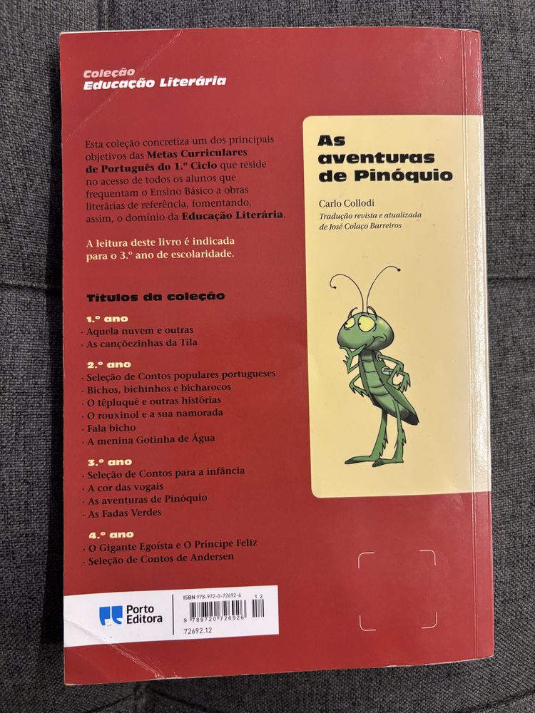 As aventuras de Pinóquio" de Carlo Collodi