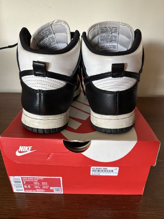 Tenis Sapatilhas Sneakers Nike Hi Dunk Panda