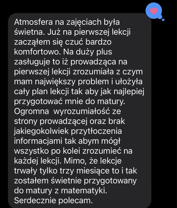 Korepetycje matematyka online klasy 1-8/ liceum/ matura/ E8