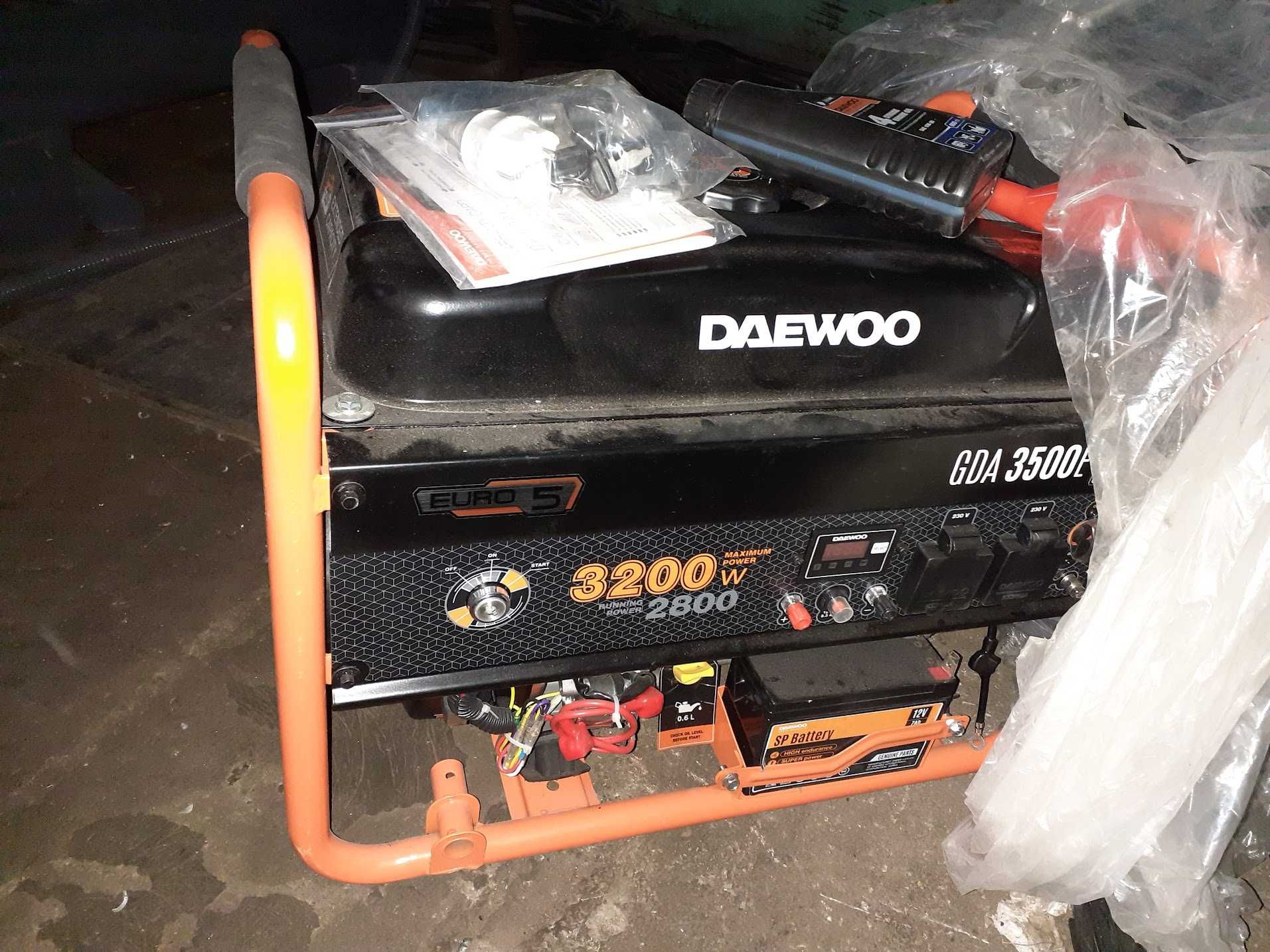 Agregat prądotwórczy Daewoo  3,2KW GDA 3500E (Nowy 2900zł)